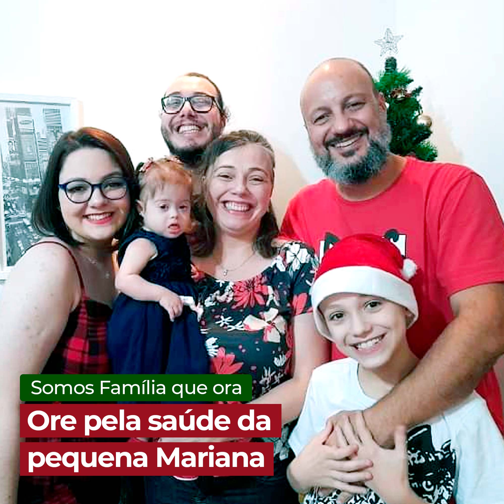 Ore pela saúde da pequena Mariana