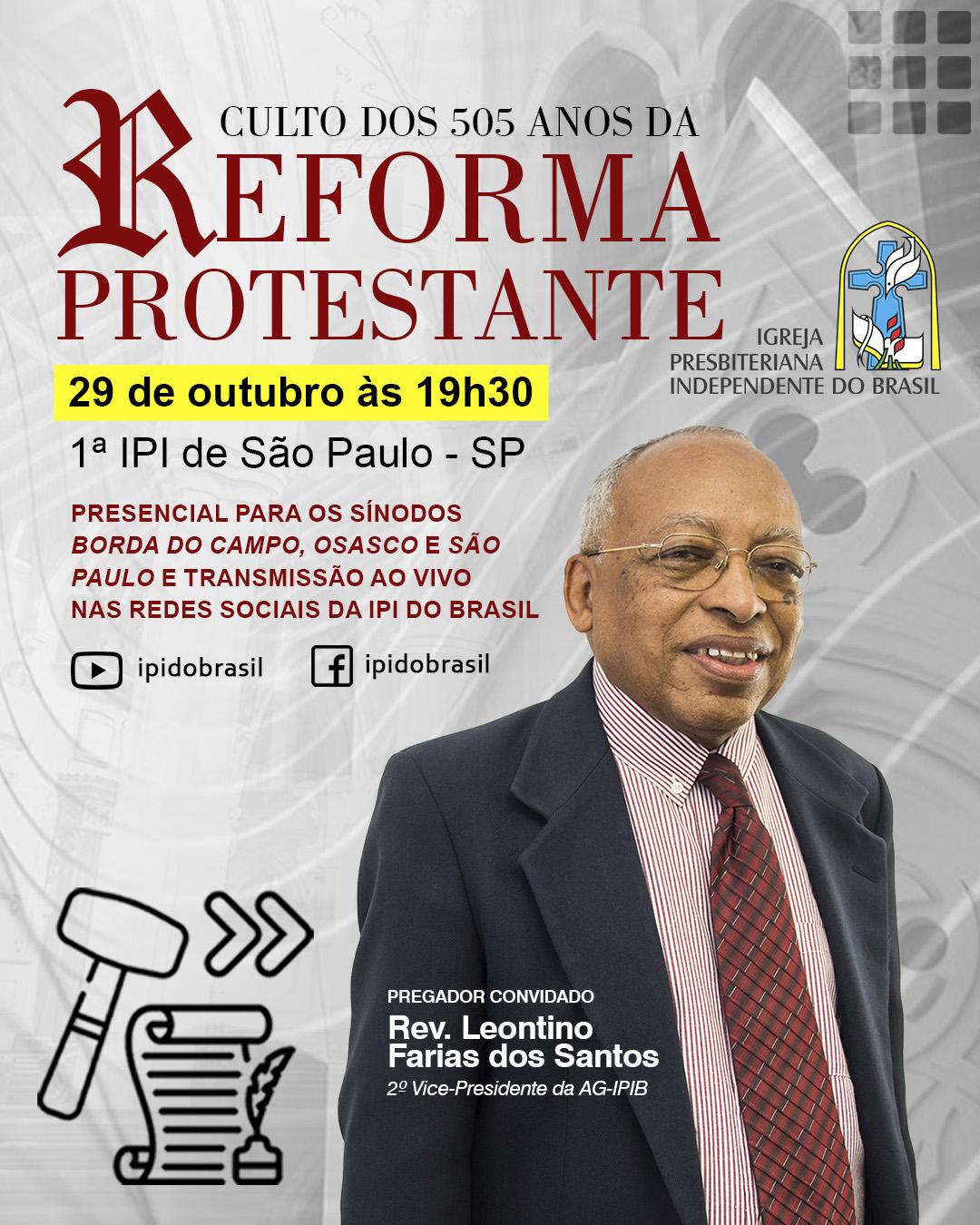 Celebração do Aniversário da Reforma Protestante