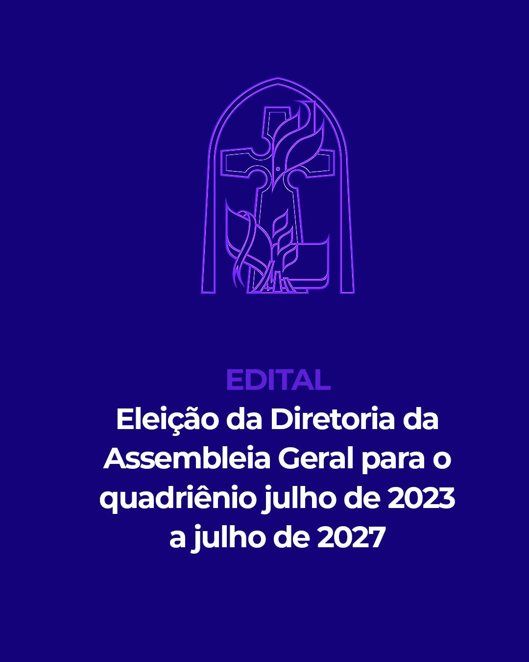 Edital para Eleição da Diretoria da AG-IPIB