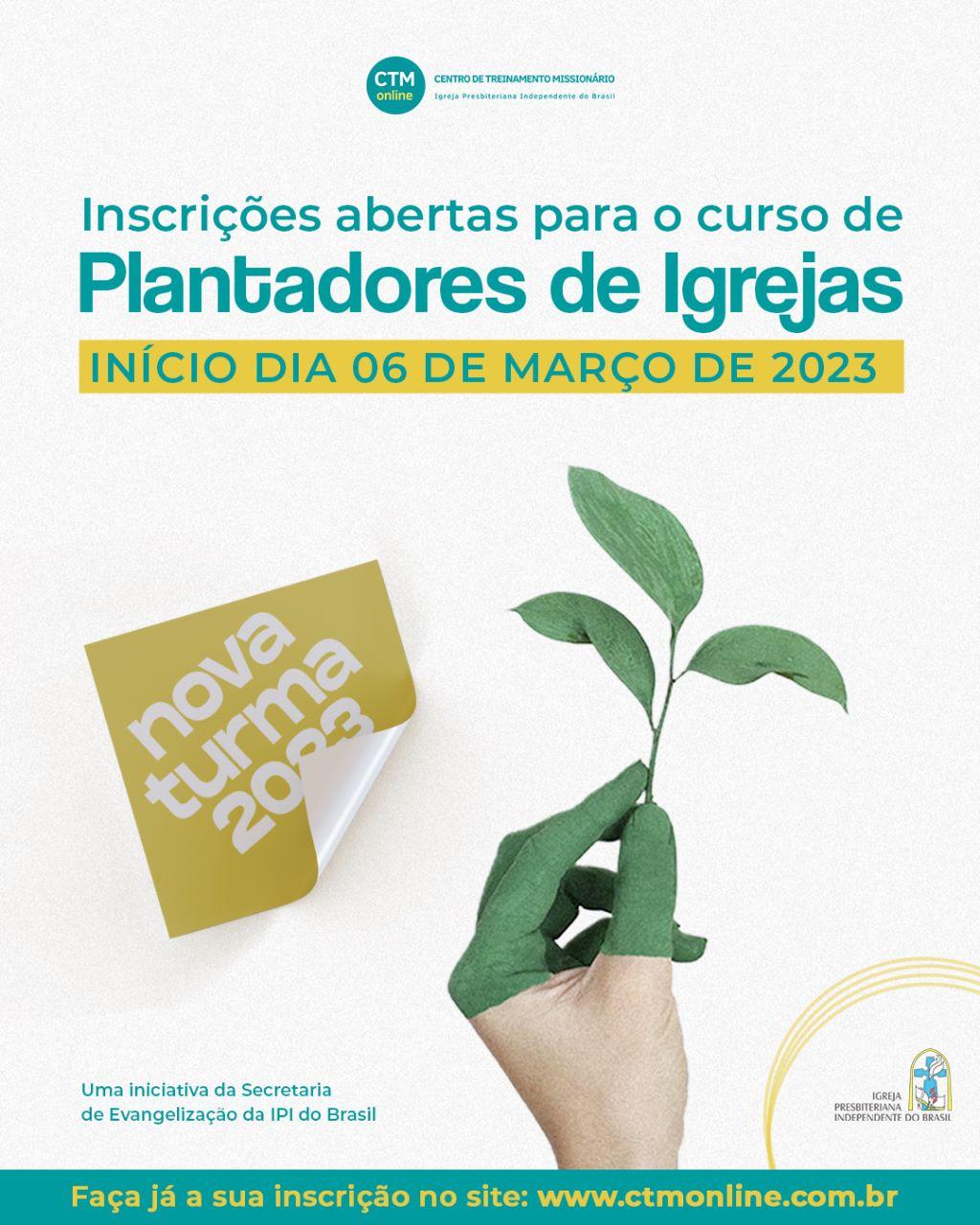 Nova turma 2023 do Curso de Plantação de Igrejas