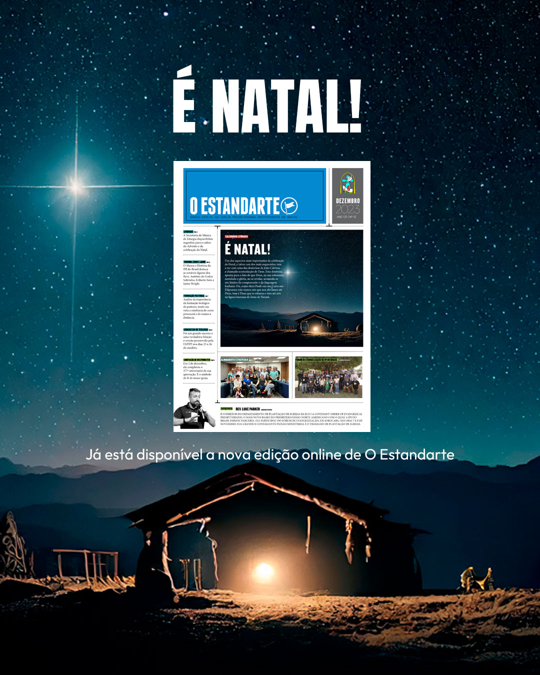 Edição online de dezembro de O Estandarte